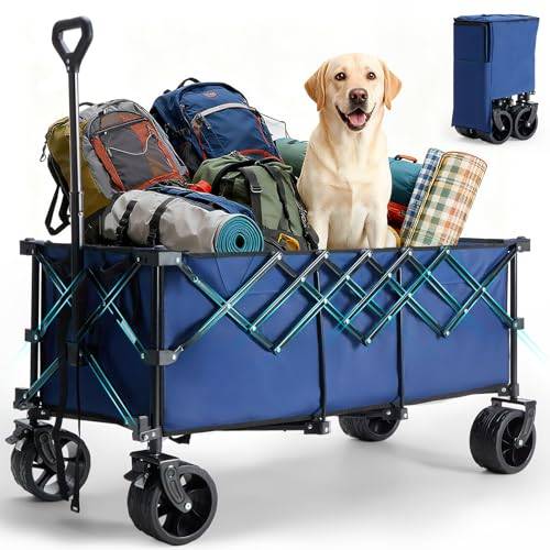 Heavy Duty Folding Utility Cart Wagon for All Terrain Use