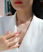 S925 Silver Moissanite Necklace with Carat Options