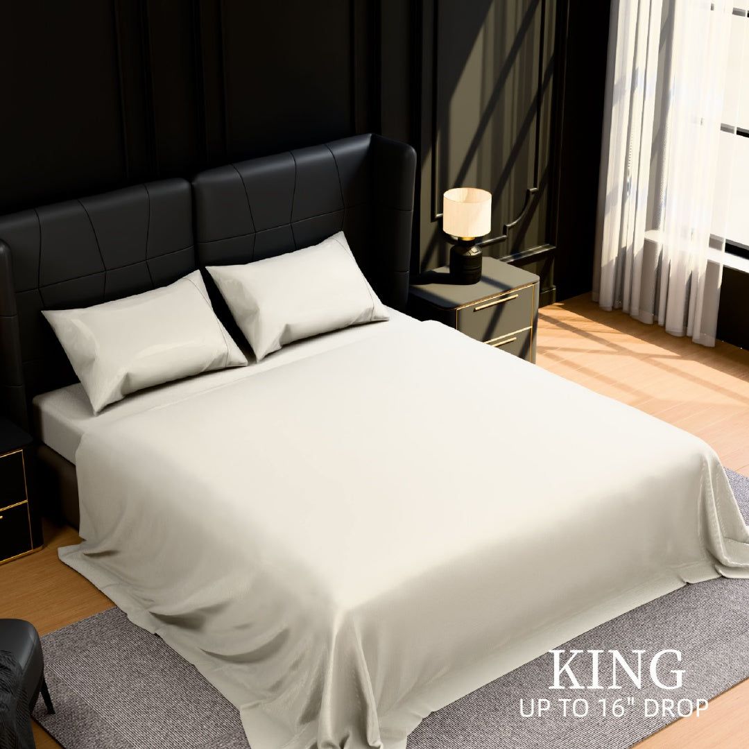 King Bed Sheets Set Microfiber 4 Piece Comfort