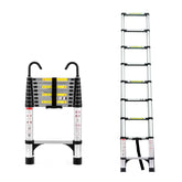8.5FT Telescopic Folding Ladder Aluminum Adjustable