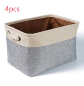 Foldable Linen Storage Containers Japanese Style Basket