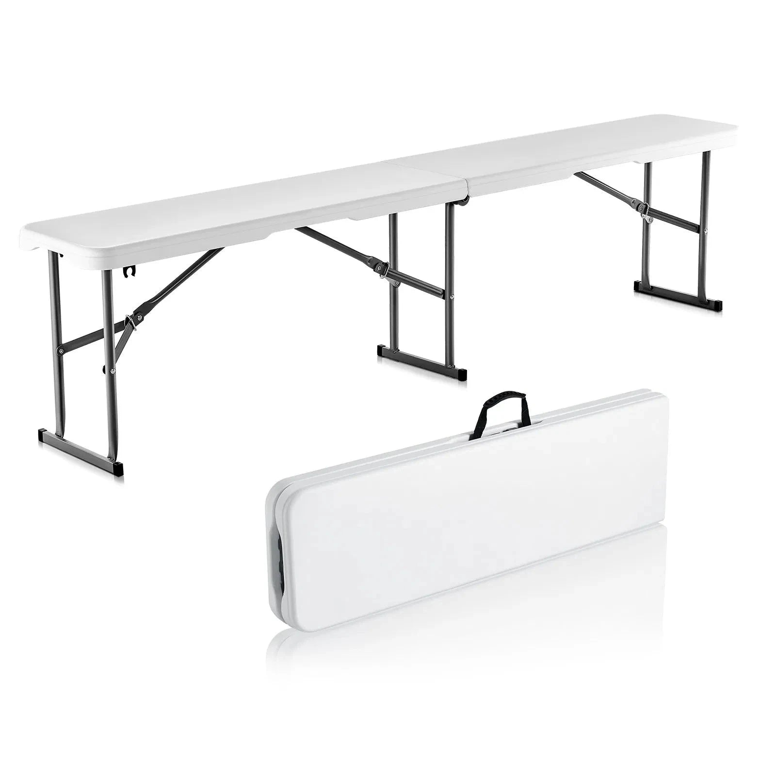 6FT Folding Plastic Bench for Indoor and Outdoor Use