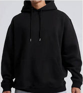 Men’s Solid Color Hoodie Long Sleeve Loose Fit Jumper