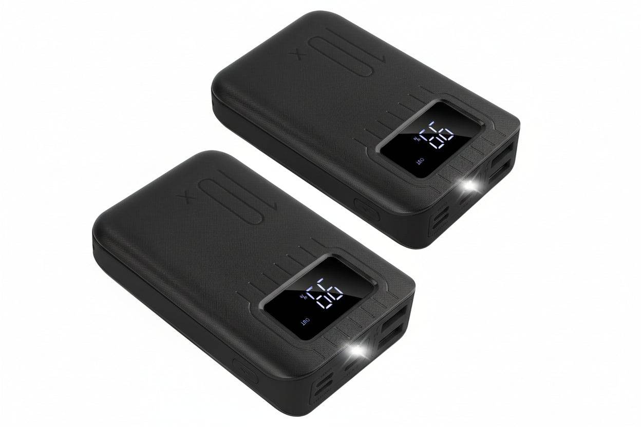 10000mAh Dual USB Power Bank with LCD