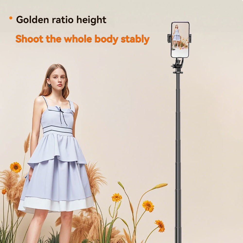 Selfie Stick Tripod with Light for Phone Recording