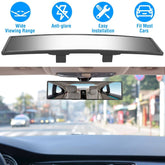 Curved Rearview Mirror Clip On for Panoramic Visibility