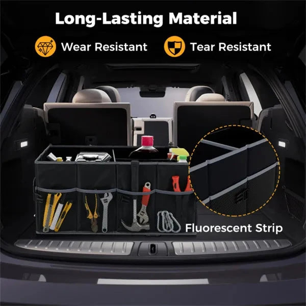 13 Gallon Car Trunk Organizer with Compartments