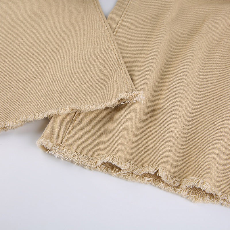 High Waist Flare Jeans Slim Bell Bottom Street Denim