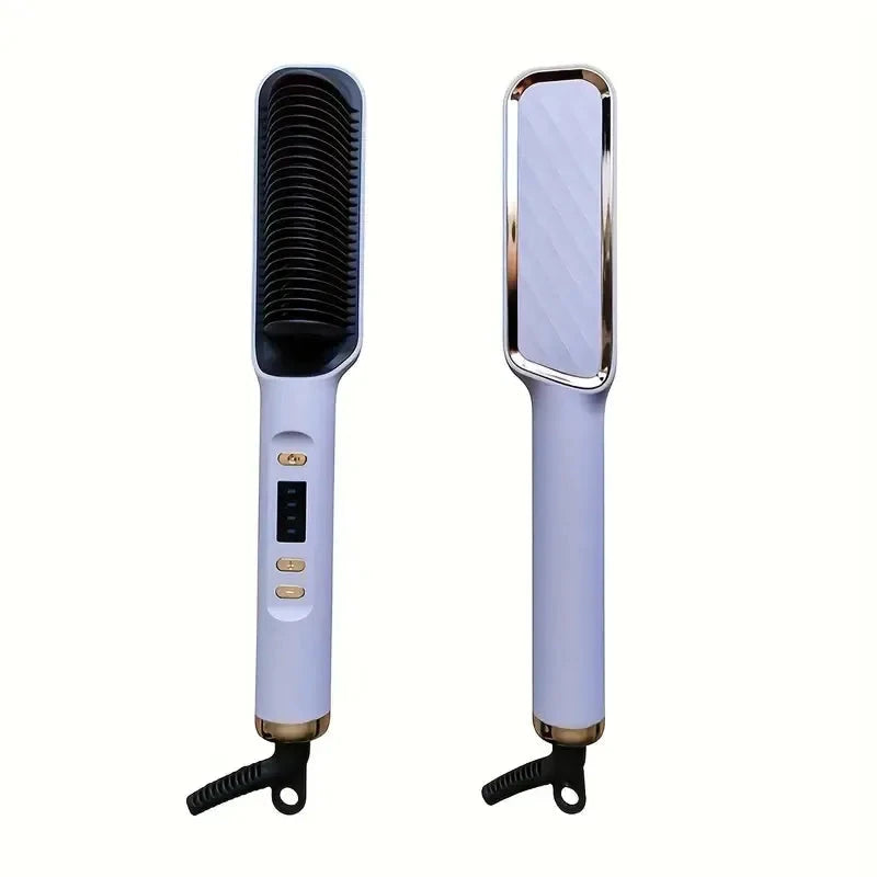 Hair Straightening Brush Ionic with LED Display