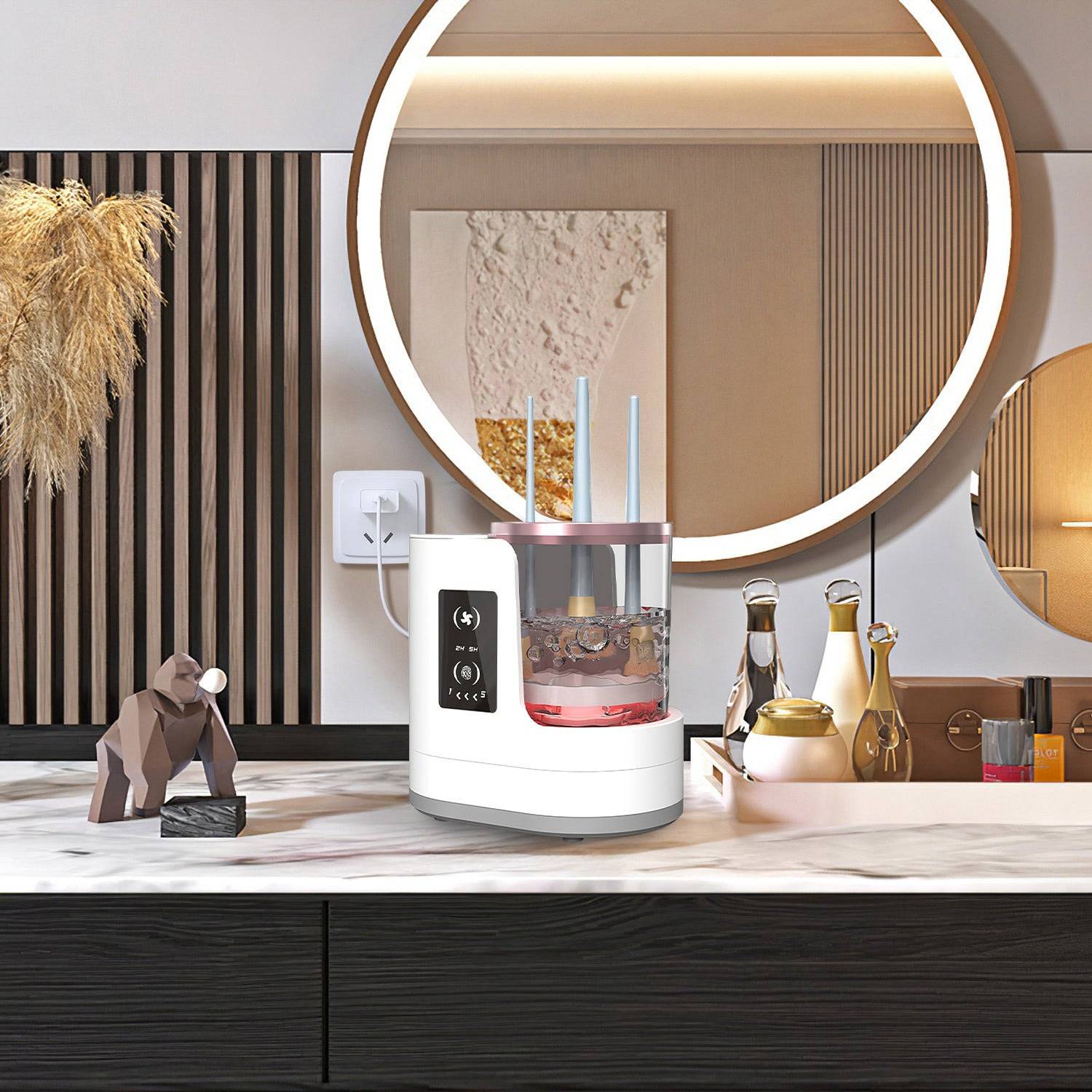 4-In-1 Electric Makeup Brush Cleaner with UV Function