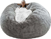 Soft PV Fleece Bean Bag Cover With Double Zipper
