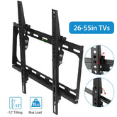 TV Mount Tilt Dual Arm Wall Bracket for 26–55 Inch TVs