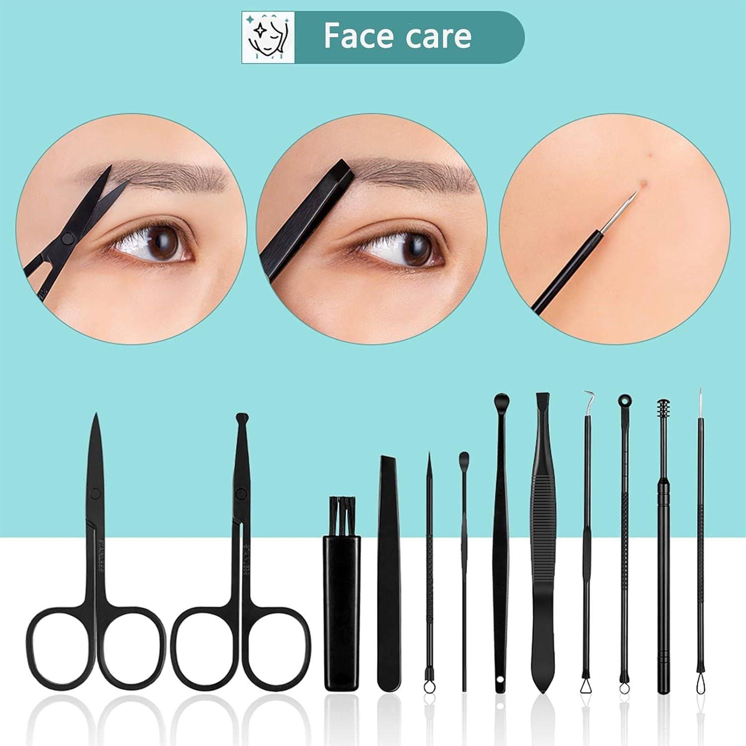 Manicure Set 18 Piece Professional Nail Grooming Kit