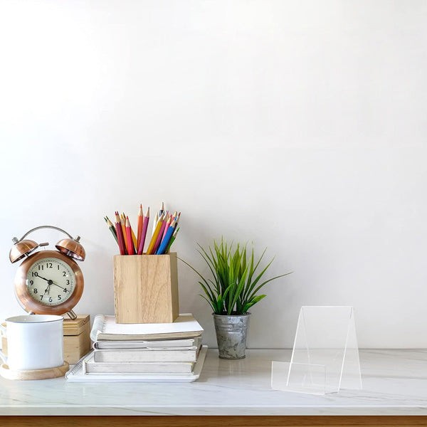 Clear Acrylic Stand With Triangular Base Book Display