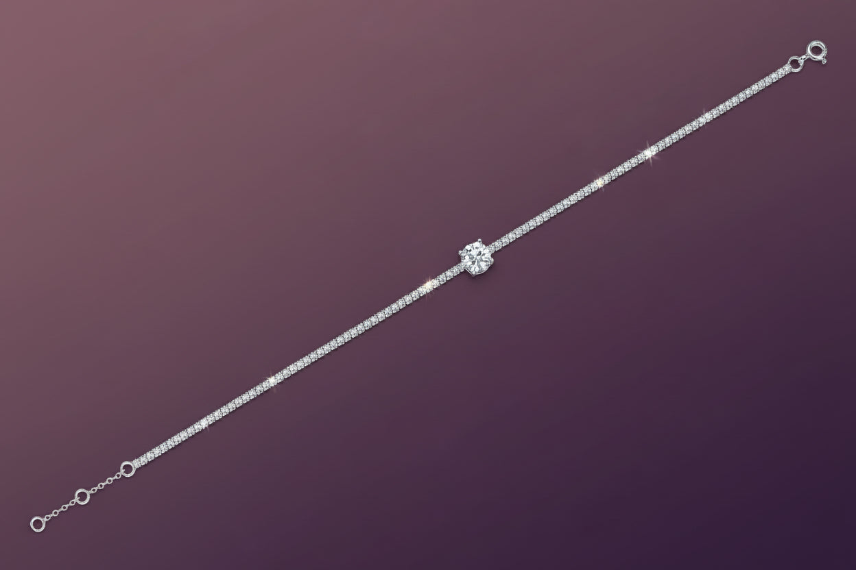 Dawn Luxury Moissanite Bracelet S925 Silver