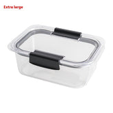 Transparent Square Storage Container Airtight Plastic Jar
