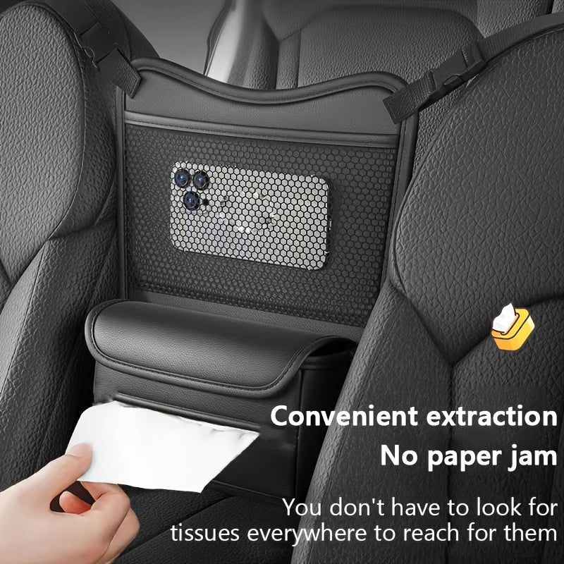 PU Leather Car Organizer Seat Back Storage Bag