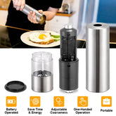 Electric Salt and Pepper Grinder for Easy Seasoning