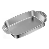 Thickened Stainless Steel Grill Dish with Lid