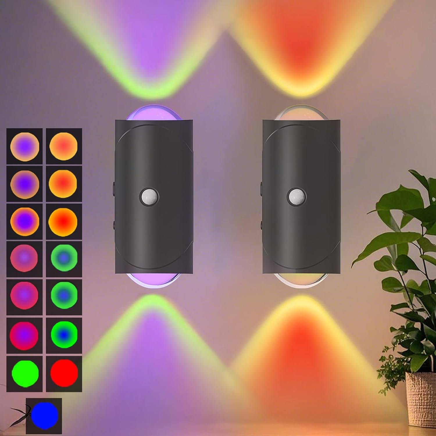 Rechargeable Motion Sensor Night Lights with Magnetic Mount