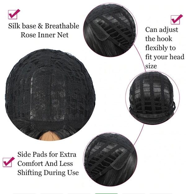 Long Curly Lace Front Wig for Women Adjustable Fit