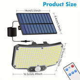 234 LED Solar Light with Motion Sensor and Wide Angle Beam