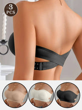 3PCS Wireless Seamless Push Up Bras Set