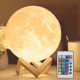 16 Color LED Moon Lamp With Stand And Remote
