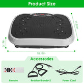 Whole Body Vibration Plate Exercise Machine With Bands
