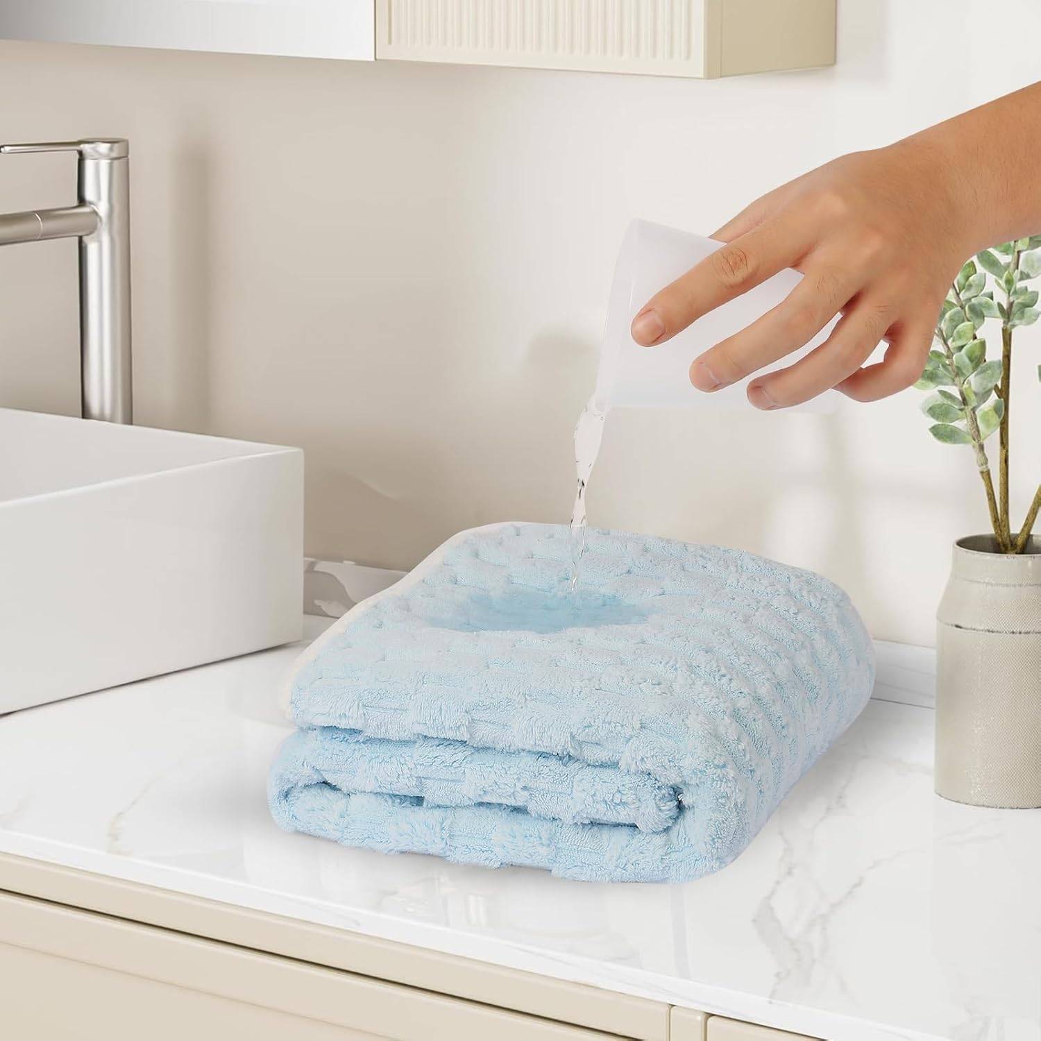 Microfiber Bath Towels 4 Pack Absorbent Quick Dry