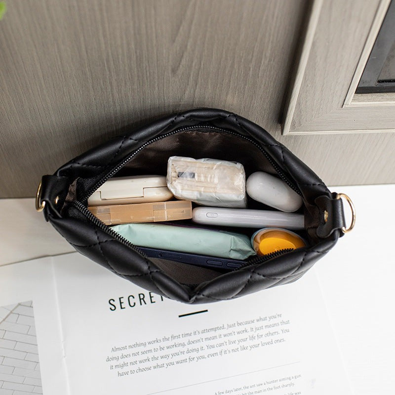 Women Tote Bag Quilted PU Leather Chain Crossbody Purse