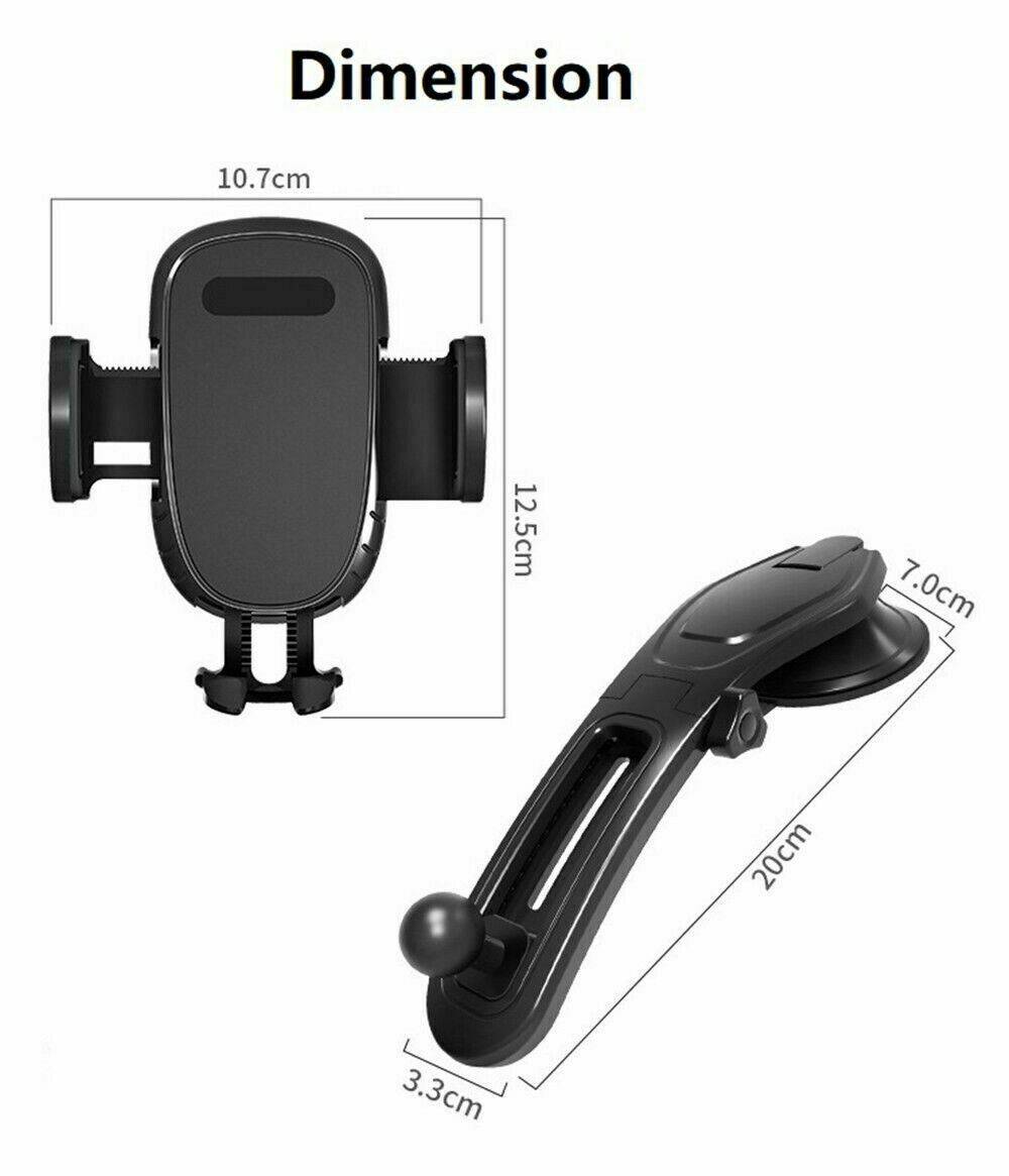 Universal Car Phone Holder With Adjustable Telescopic Arm