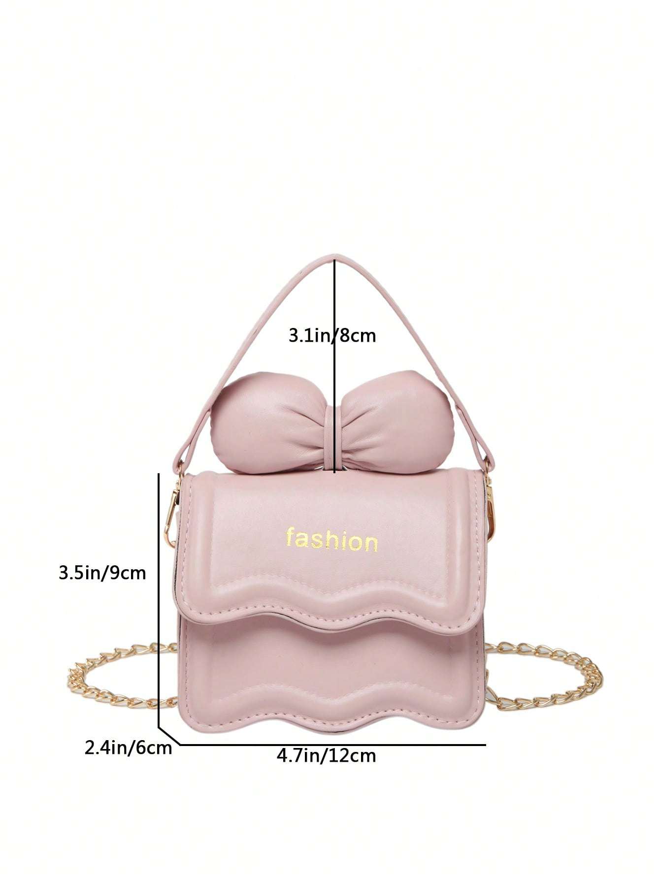 Mini Bag for Girls Bow Chain Crossbody Shoulder Purse