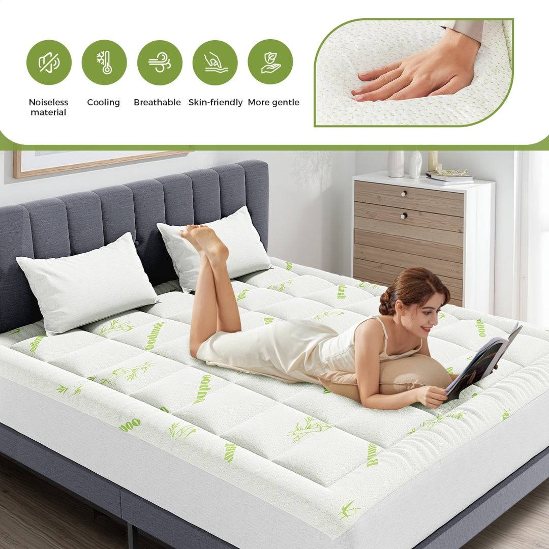 Bamboo Mattress Protector with Deep Pocket Fit