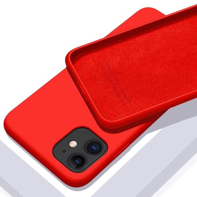 Shockproof Solid Color Resin Phone Case Full Coverage