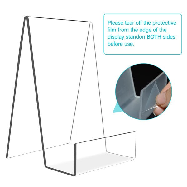 Clear Acrylic Stand With Triangular Base Book Display