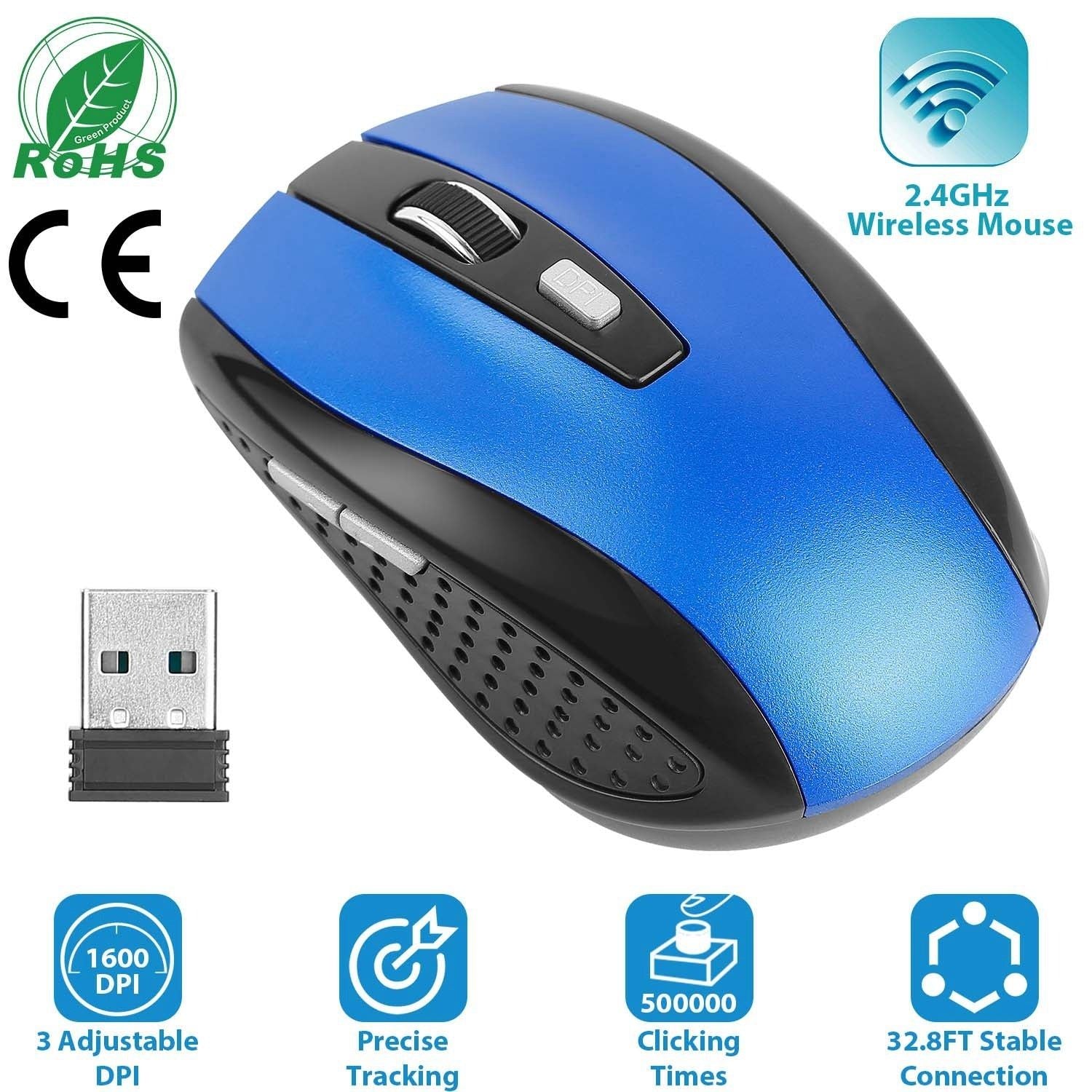 Wireless Gaming Mouse with Ergonomic DPI Control