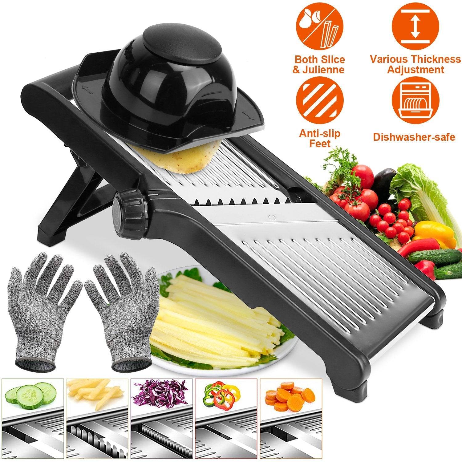 Adjustable Mandoline Food Slicer for Fruits and Vegetables
