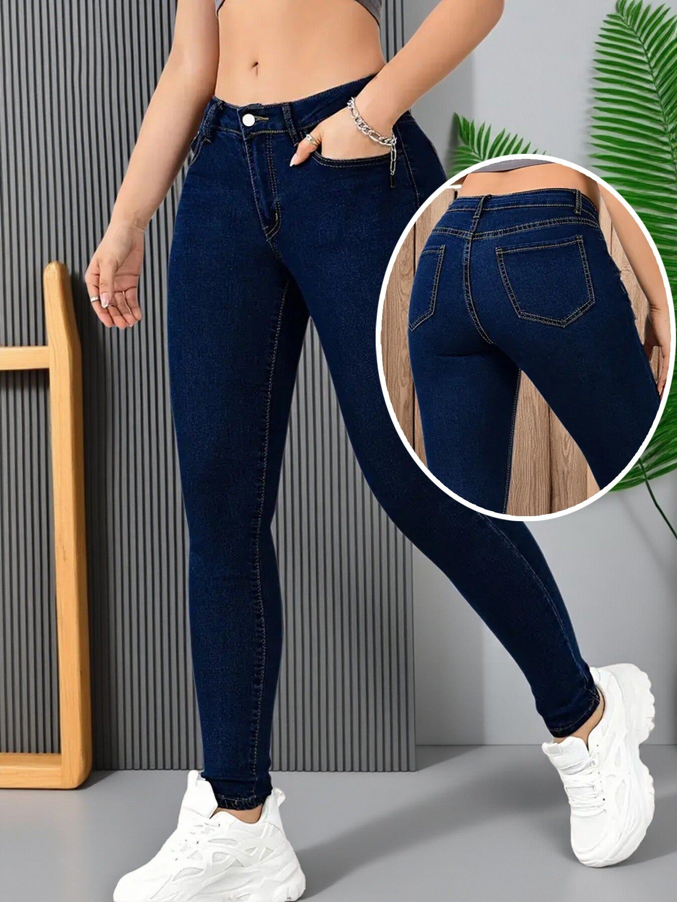 Women’s High Waist Slim Fit Jeans for Everyday Comfort