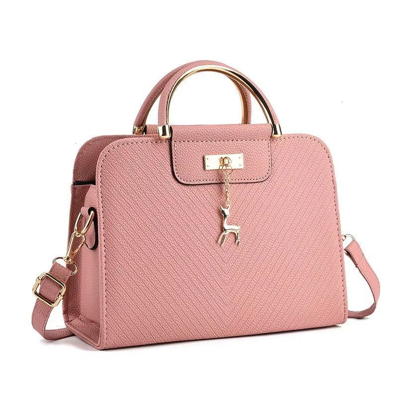 PU Shoulder Bag for Women Zipper Tote