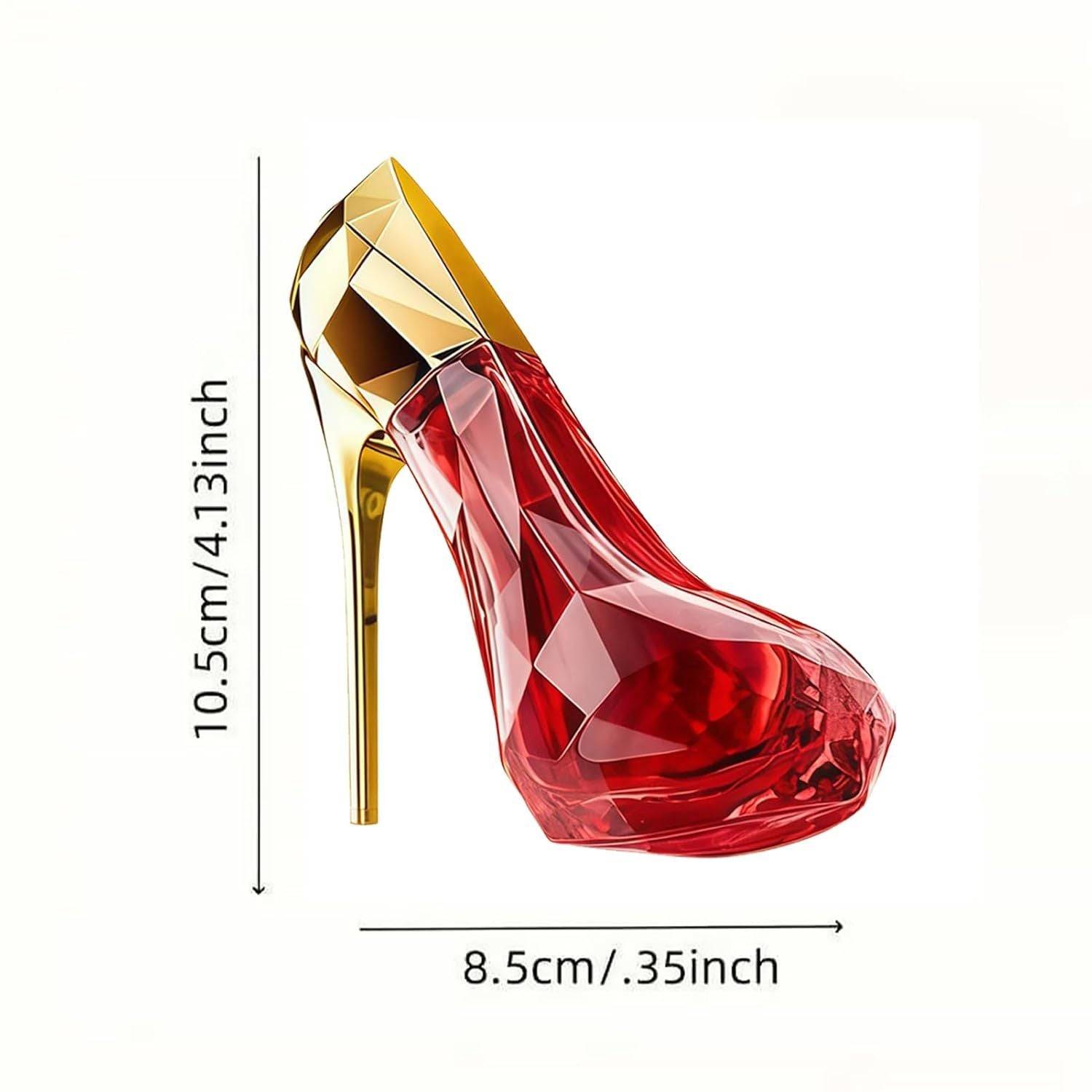 Womens Red High Heel Perfume Decorative Bottle