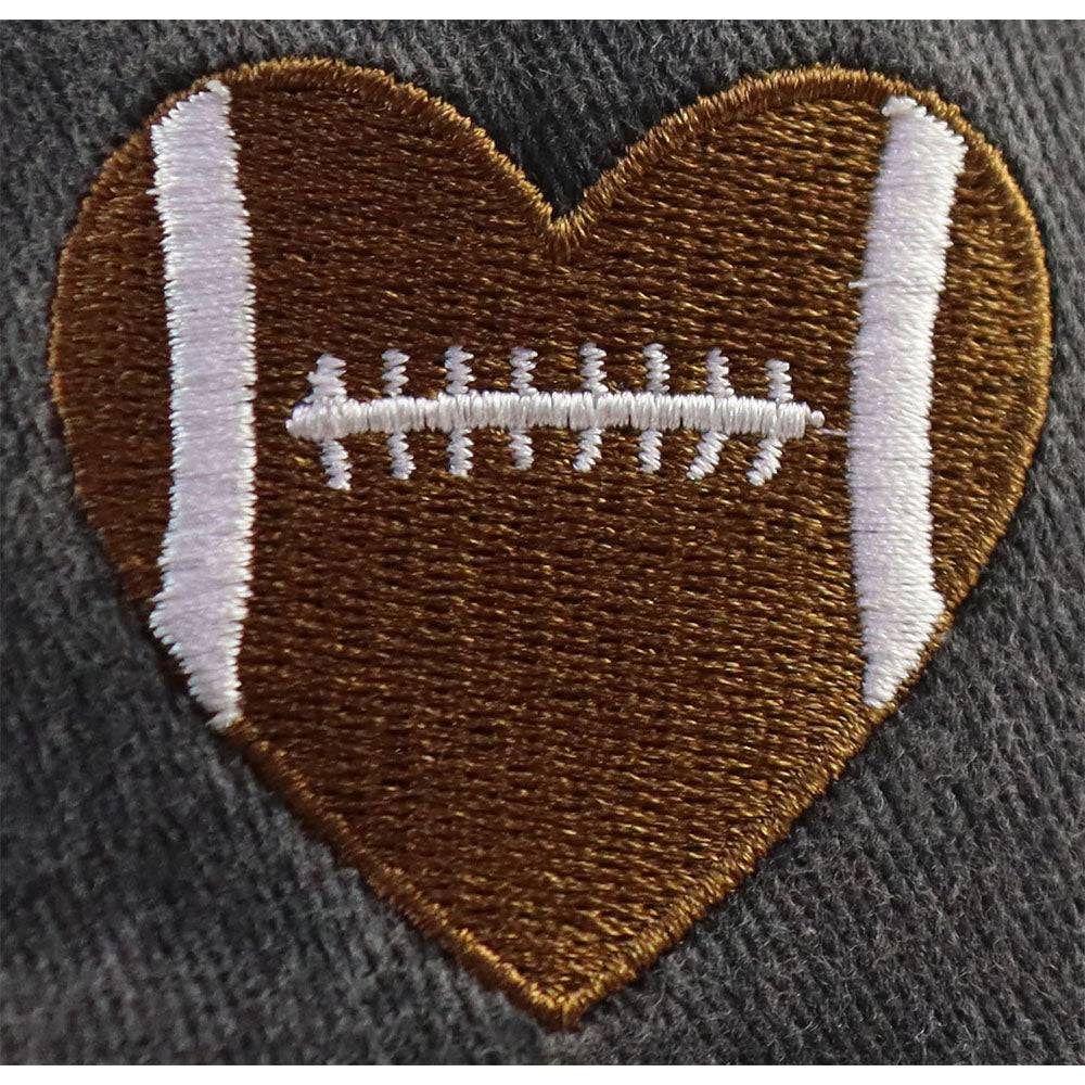 Football Heart Baseball Cap Adjustable Cotton Hat Unisex