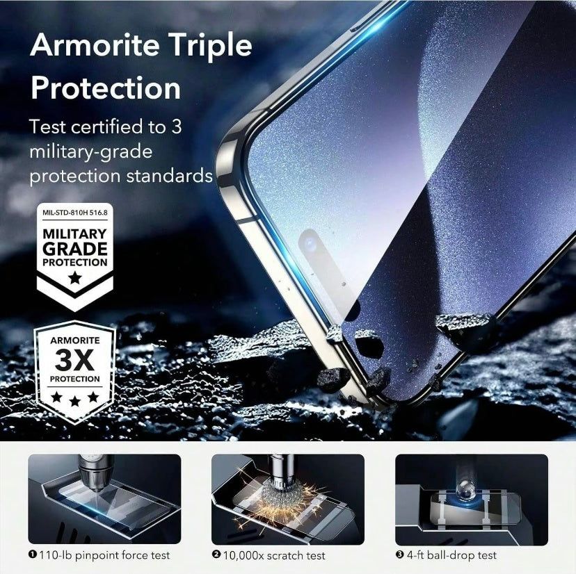 Screen Protector Matte Glass 2 Pack Anti Glare for Phone 15