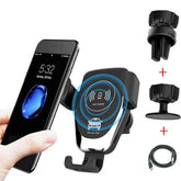 10W Qi Wireless Car Charger With Auto Phone Holder