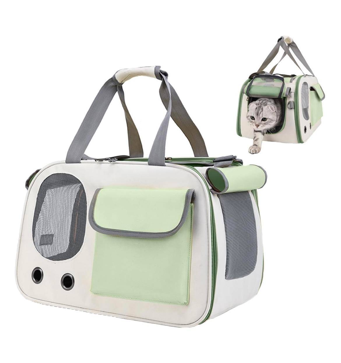 Breathable Cat Carrier Backpack with Mesh Windows