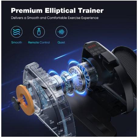 Under Desk Elliptical Machine with LED Monitor