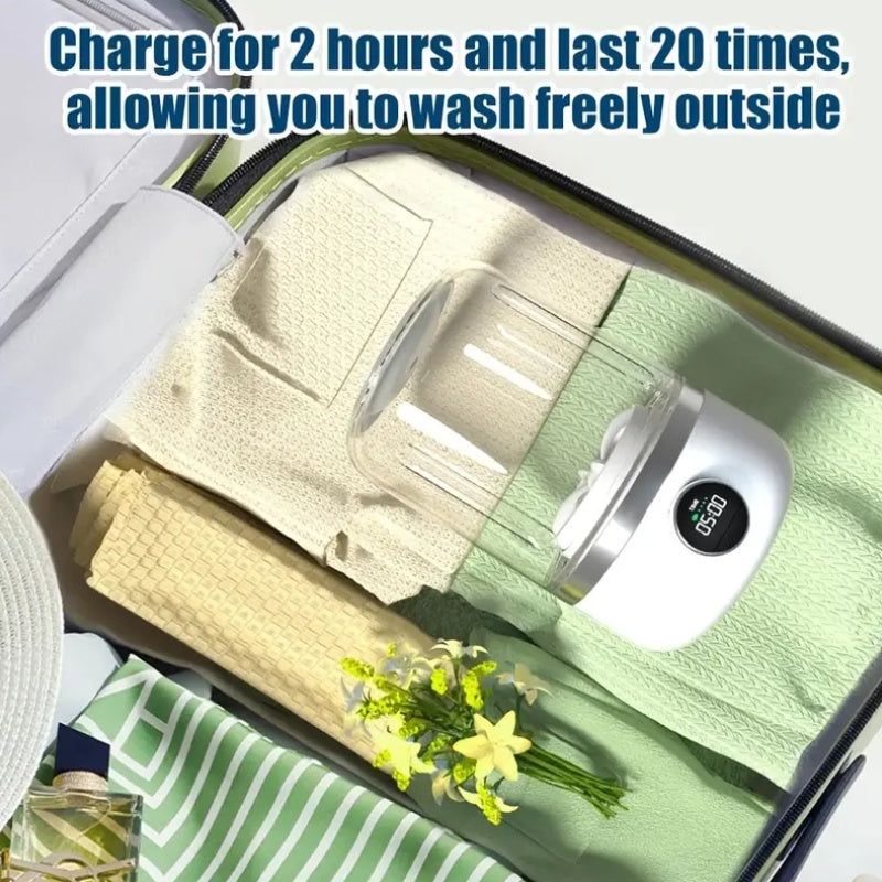 Portable Washing Machine Mini USB Rechargeable 1.2L