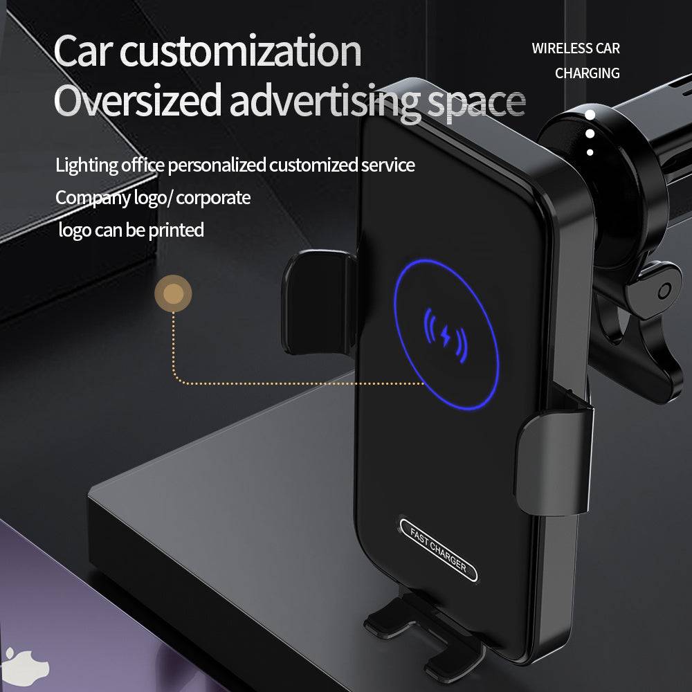 Wireless Car Charger 15W Fast Charging Auto Clamp Mount