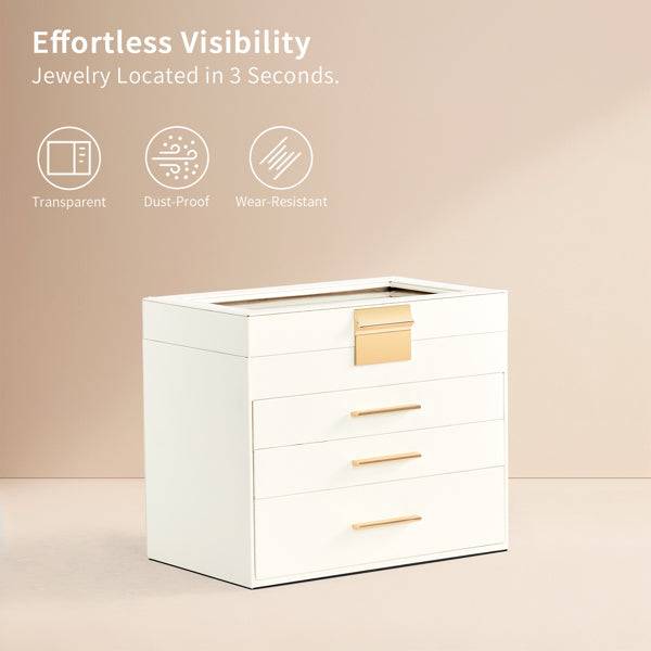 Jewelry Box with Clear Top and Velvet Lining