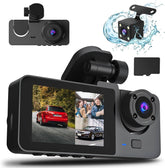 3 Channel 1080P Dash Cam with Front Rear Interior Views